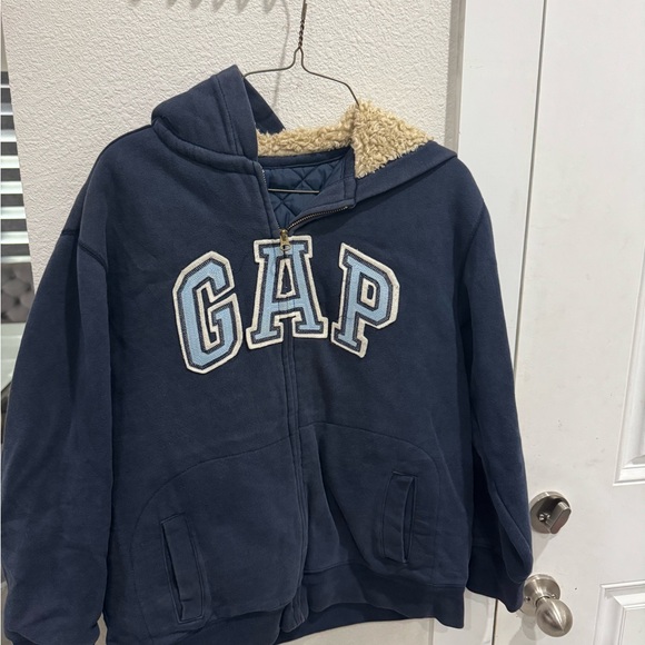 GAP Other - GAP Dark Blue Hoodie with Cream Lining